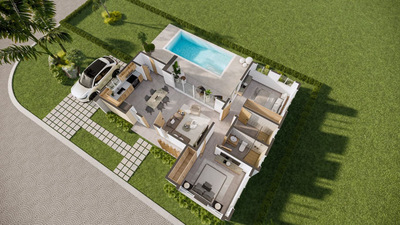 2 Bedroom Villa for Sale with private pool, Sosua Real estate - Miniatura 6