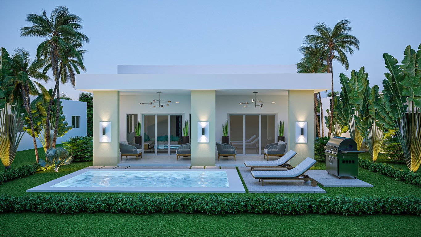 Modern 3-Bedroom Villa for Sale with Private Pool in Sosua (Under Construction) - Miniatura 10