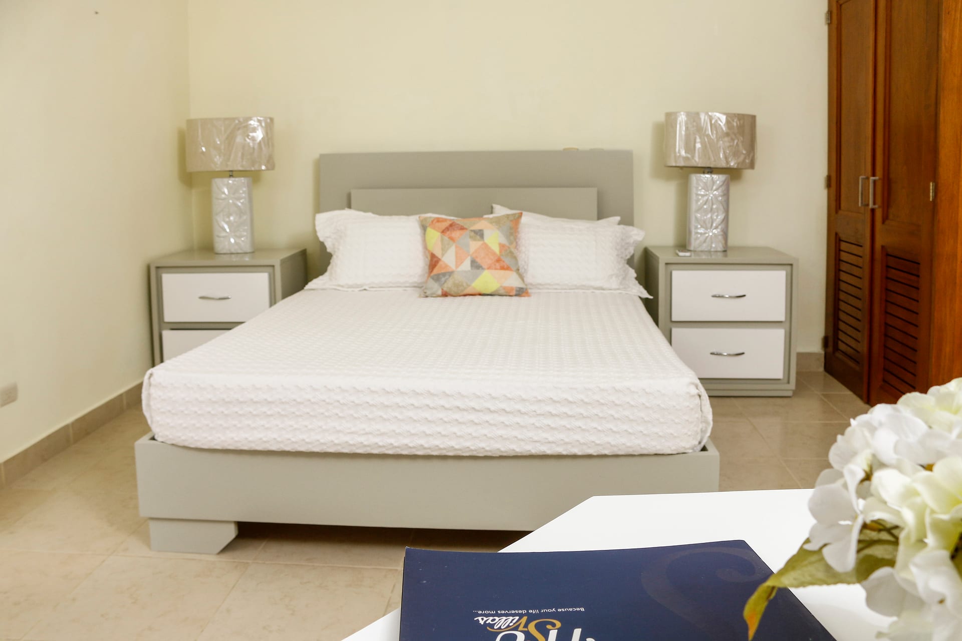 Master bedroom at Beach Condos La Rinconada, Cabarete