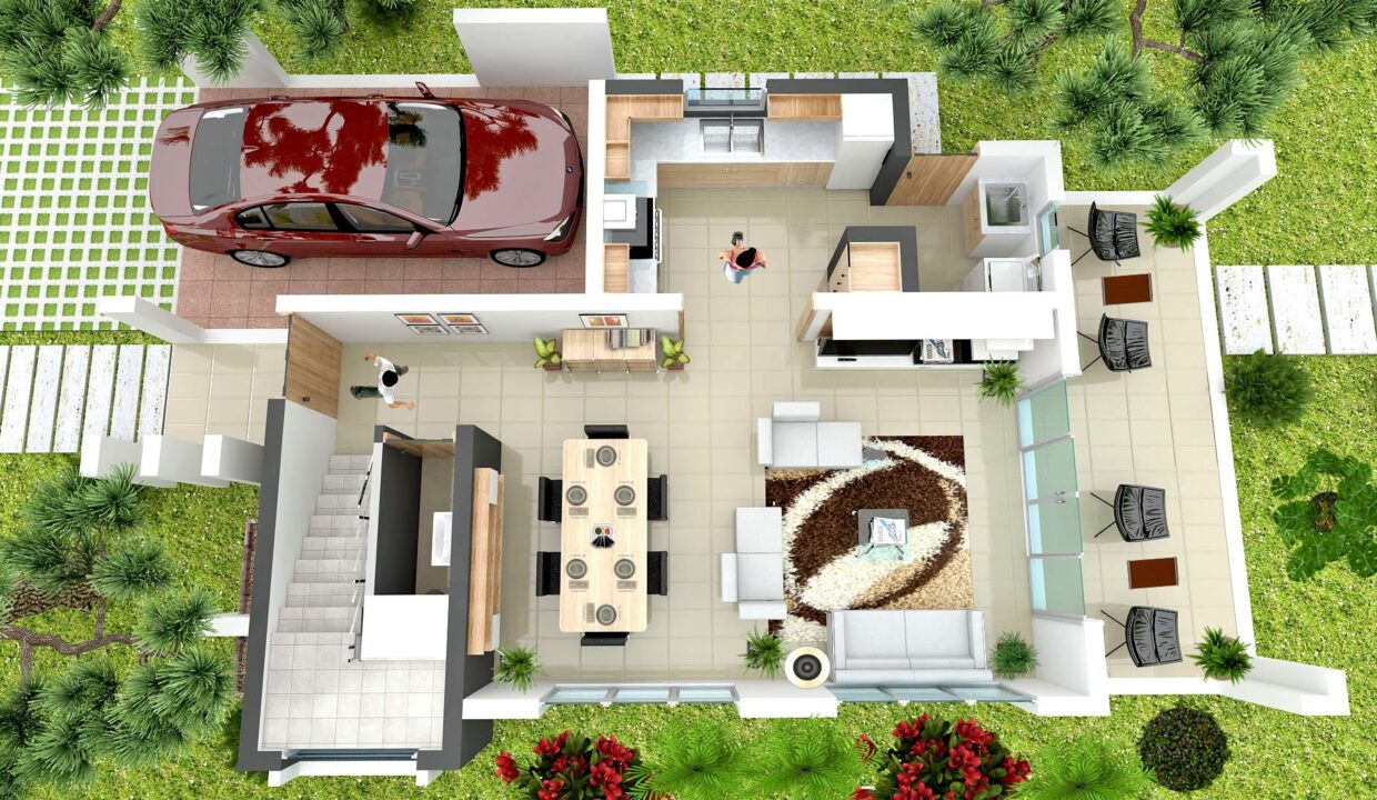 3 bedrooms villa for sale sosua - Villa Zafiro 1ER NIVEL