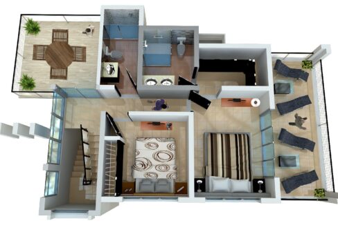 2 Bedrooms Villa for sale Sosua - Villa Onix -  2DO NIVEL